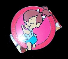 FLINSTONES PEBBLES BELT BUCKLE HANNA BARBERA LICENSED WITH TAGS GTO DESIGNS