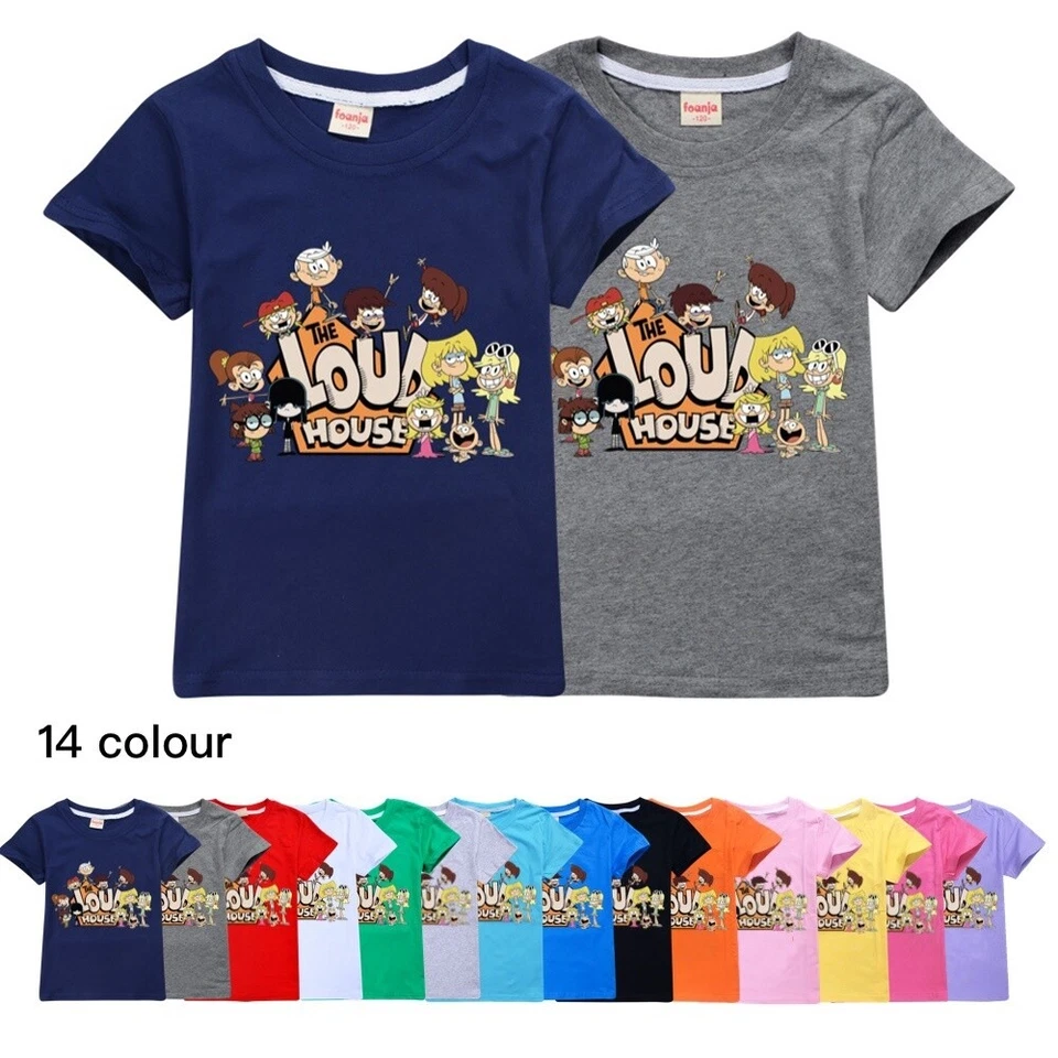 Kids Boys THE LOUD HOUSE Print Casual Short Sleeve T-shirt Cotton Tshirt Top UK - Image 3 of 4