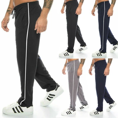Jogginghose Herren Baumwolle Sport-hose Trainingshose Jogger Jogging weites Bein - Bild 1 von 4