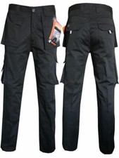 CARGO COMBAT WORK TROUSER KNEE PAD POCKET MECHANIC HEAVY DUTY WORKING PANTS