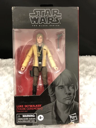 Hasbro Star Wars Black Series Luke Skywalker (Yavin Ceremony) #100, DAMAGED BOX