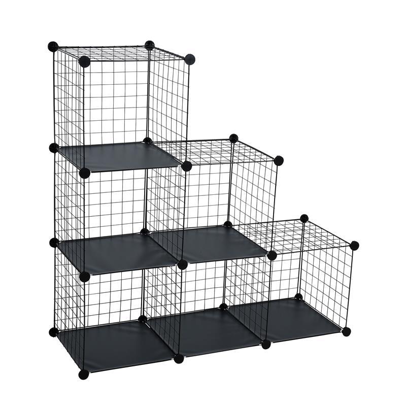 HOMCOM Würfelregal 9-teilig - Modulares Steckregal Produktbild-Vorschau 8