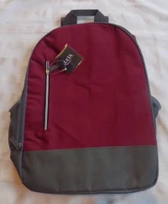 NWT Ulta Beauty Backpack Cooler Bag Maroon Gray Medium Zip Brand
