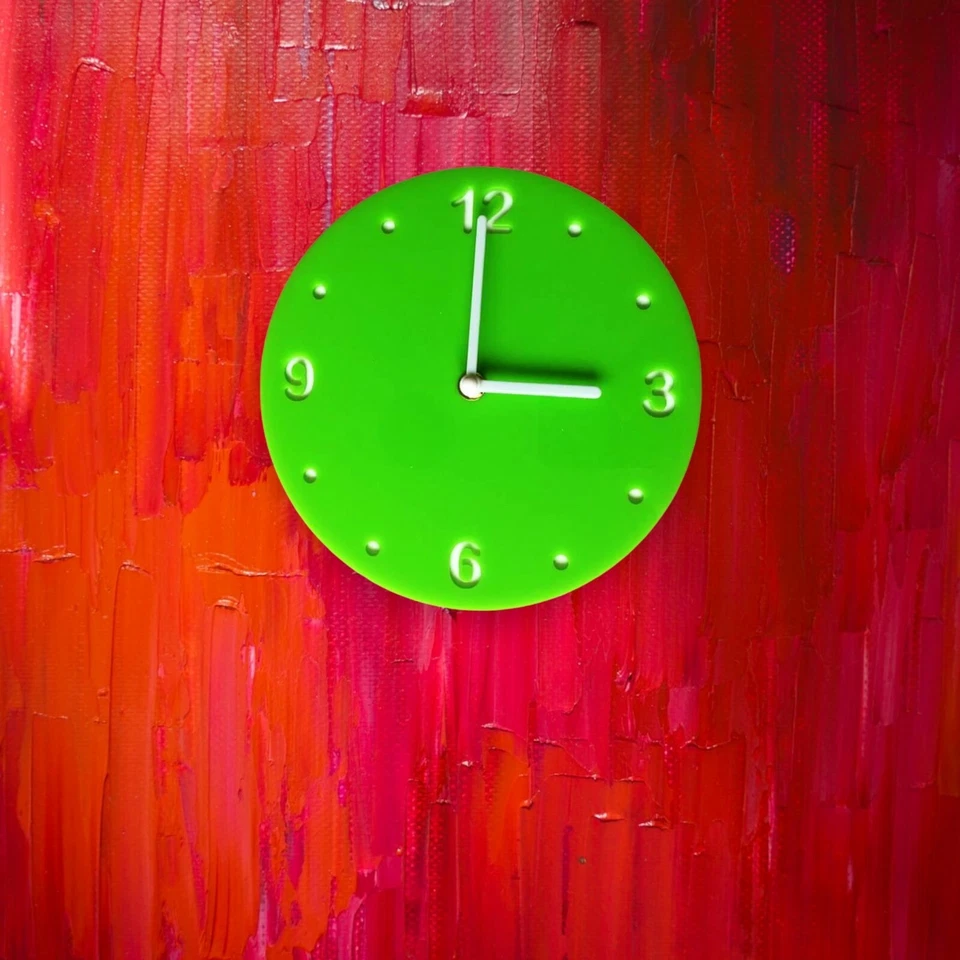 Relojes de pared redondos - estándar o grandes, muchas opciones de color Foto 3 de 4