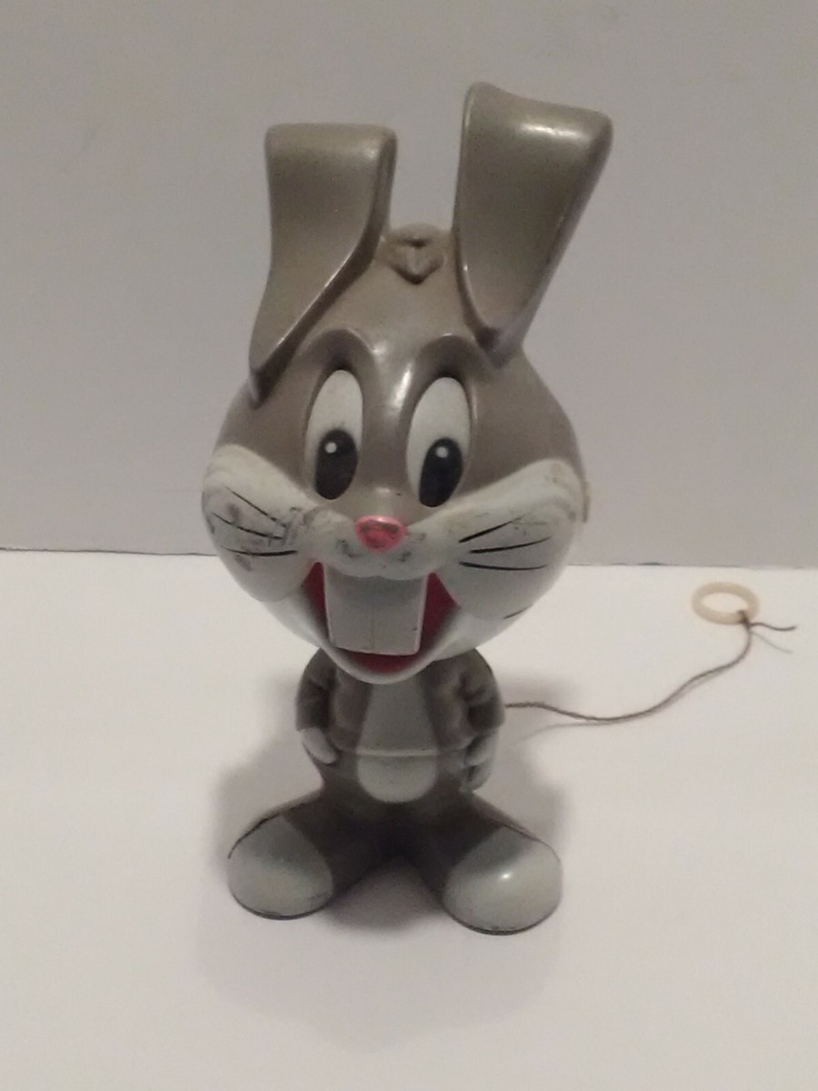 1976 Vintage Bugs Bunny Chatter Chum Mattel Pull String Talking