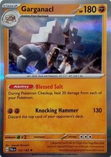 123/193 GARGANACL | RARE HOLO | PALDEA EVOLVED POKEMON CARD