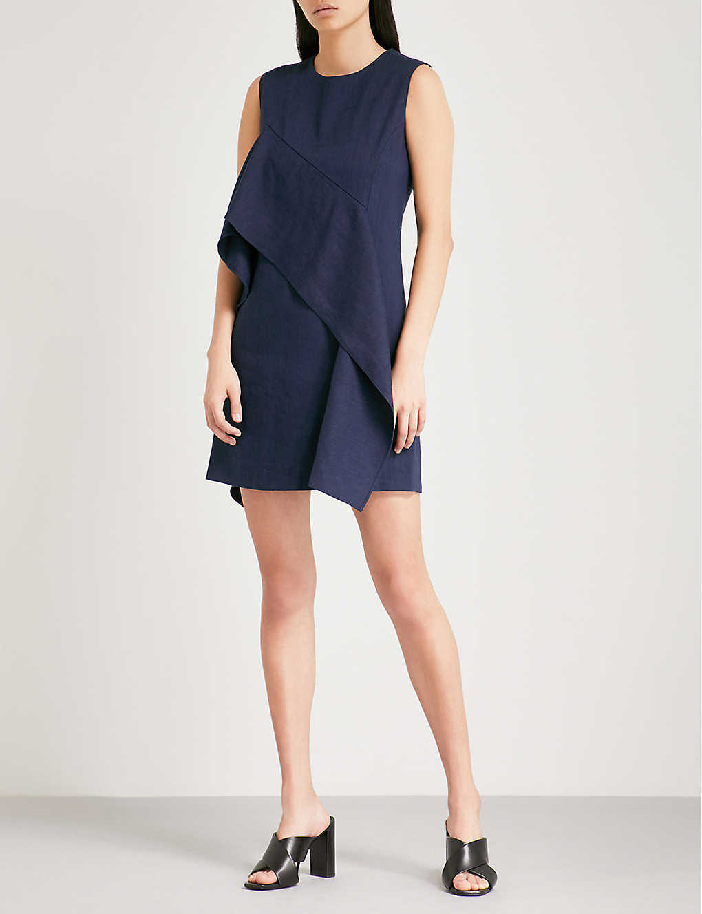 BNWT Diane von Furstenberg DVF Navy Ruffle Dress - Size UK 12 - RRP £299 image 9