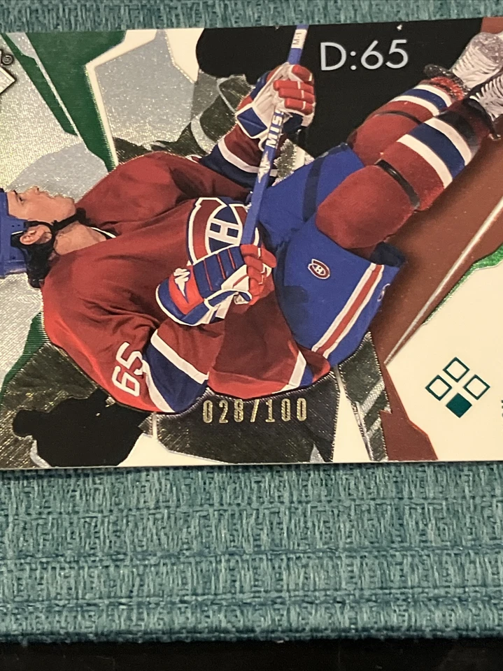 2003-04 Upper Deck Black Diamond Green 028/100 Ron Hainsey #76 - Image 2 of 3