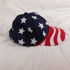 Vintage Nissun Hat Cap Snapback American Flag USA Rope Red White Blue 90s — photo 3