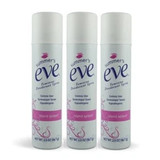 Pack of 3 Summer's Eve! Island Splash 2oz Feminine Deodorant Spray
