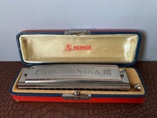 Hohner Chromonika III Harp in C, Made in Germany, Original Case, Vintage