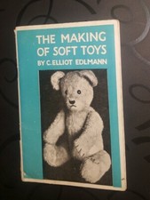 Rare UNCUT Vintage 1943 The making of soft toys by C.Elliot Edlmann - war issue 