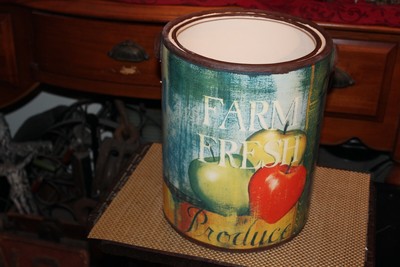 Large Farm Fresh Produce Apples PLANTER Porcelain Pottery Brand New Country Deco