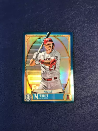 2021 Gypsy Queen Chrome Mike Trout Blue SP # 028/150