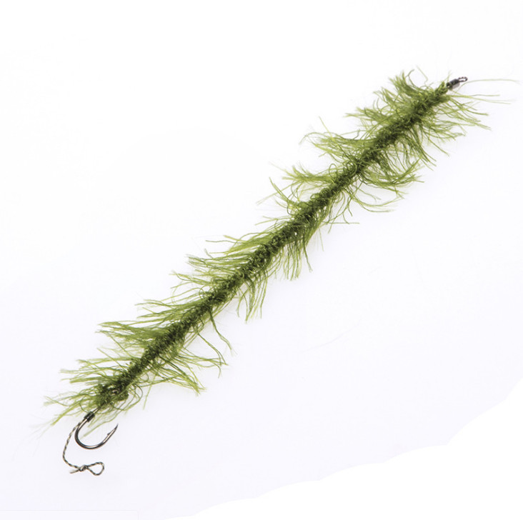2xSeaweed Line Weed Hair High Carbon Stainless Steel 6# Hook Fishing Accessories - Image 5