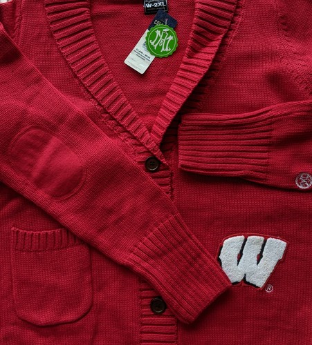 Neu Alma Mater Wisconsin Badgers XS S M L XL 2XL NCAA Damen Cardigan Pullover - Bild 4 von 19