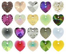 Superior PRIMERO 6228 Crystal Heart Pendants * More Colors & All Sizes