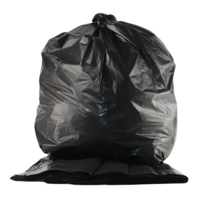 Strapazierfähige schwarze Müllsäcke 100 % recycelbares Polyethylen - Schachtel mit 200