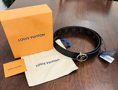Louis Vuitton Women s Reversible Monogram Belt Size 90 Medium 35mm Brown Black