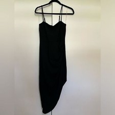 Blue Blush Size Large Black Asymmetrical Cocktail Dress NWOT
