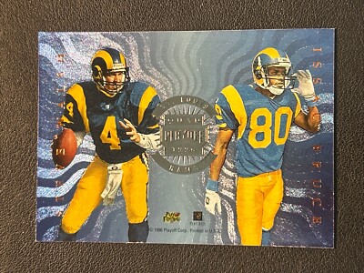 1996 Absolute ISAAC BRUCE/WALSH/RYPIEN/KINCHEN Quad Series St. Louis Rams #28