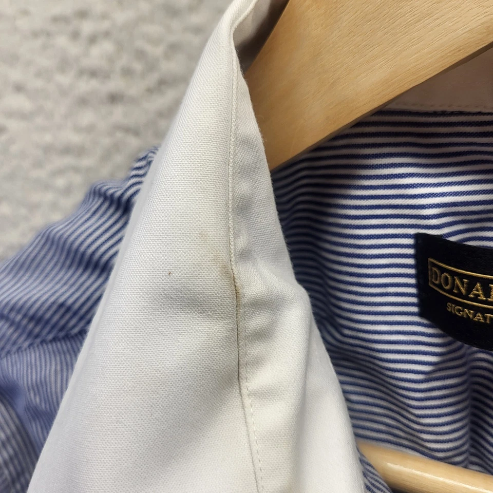 Camisa a Rayas Donald J Trump Signature Collection Para Hombre 17 32/33 Cuello Blanco Foto 3 de 4