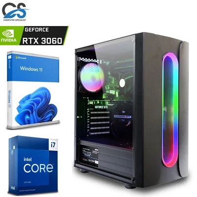 PC Gaming Veloce Intel I7-13700F 32GB DDR4 RAM RTX 3060 1TB SSD +2TB Windows 11