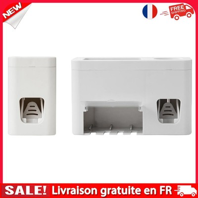 Automatic Toothpaste Dispenser Wall Mounted Tooth Brush Holder Squeezer