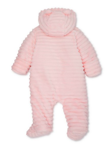 Baby Girls Plush Snowsuit Bunting Pram: 0-3M-3-6M - Picture 2 of 3