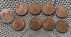 Lot of 8 Walking Liberty Copper Coins