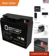 Compact 12 Volt 18 Ah SLA AGM Battery with Nut and Bolt Terminal   Long Lasting