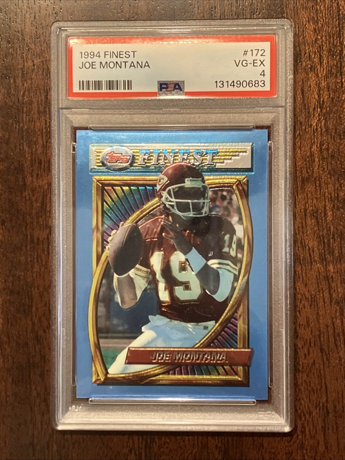 1994 Topps Finest - Joe Montana #172 PSA 4 Free Shipping Low Pop