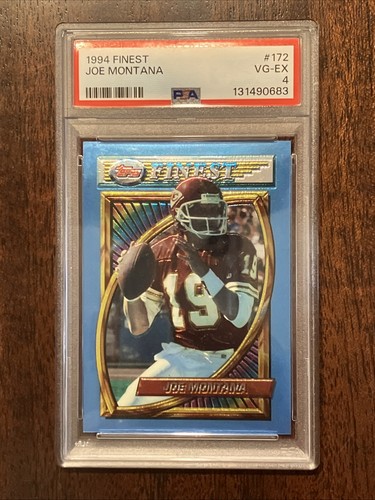 1994 Topps Finest - Joe Montana #172 PSA 4 Free Shipping Low Pop