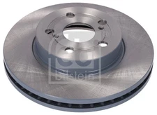 2 X FEBI BILSTEIN BRAKE DISC FRONT TOYOTA YARIS