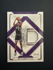 2024-25 Panini National Treasures - Treasured Threads De'Aaron Fox #TT-FOX...