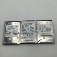 Lot of 3 Toshiba & Samsung 750GB 2.5" MQ01ABD075 ST750LM022 HDD Tested Wiped