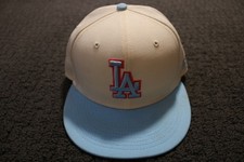 New Era Los Angeles Dodgers SnapBack Hat Baby Blue Cream Off White
