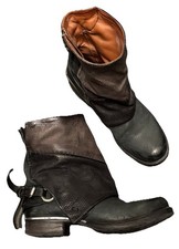 A.S.98 AS98 Airstep Bikerstiefel Stiefel Boots  41 Blau Taupe NP 259 €