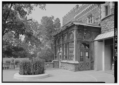 Beaver Pennsylvania Grey Towers Solarium 1900s Stone Mansion Conservatory