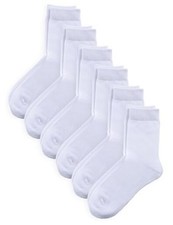 Unisex Little Kids Youth Boys Girls Soft Cotton Crew Dress X-Large Plain White