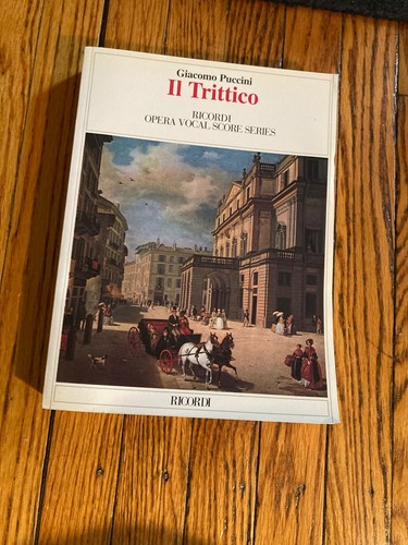 Giacomo Puccini Il Trittico Opera score NOS ship tomorrow