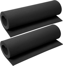2Pcs EVA Foam 5Mm, Cosplay Foam Roll,16 X 59In Black, Suitable for Large Foam Co