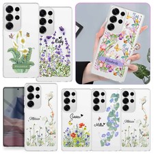 Idyllic Flower Custom Case For Samsung A36 A17 5G S25 S26 Shockrpoof Phone Cover