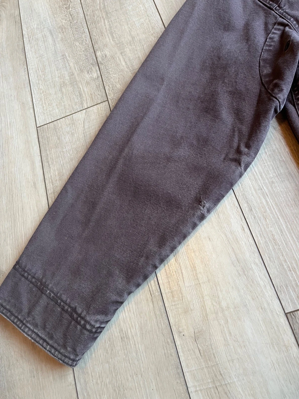 VTG LL Bean Canvas Barn Chore Coat Jacket Workwear Mens Medium OJV93 Brown *READ - product detail image 2