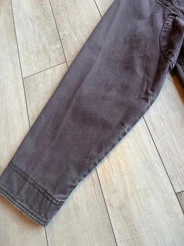 VTG LL Bean Canvas Barn Chore Coat Jacket Workwear Mens Medium OJV93 Brown *READ image 2