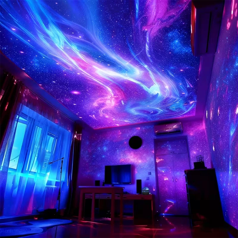 Nordlicht-Projektorlampe, USB-betriebenes LED-Kometen-Effekt-Beleuchtungsgerät - Bild 4 von 4