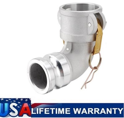 Type DA Cam and Groove Hose Fitting 90 Degree Elbow 2'' Female Camlock X 2'' Male