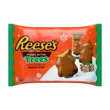 Reese's Milk Chocolate Snack Size Peanut Butter Trees Christmas Candy, 9.6 oz