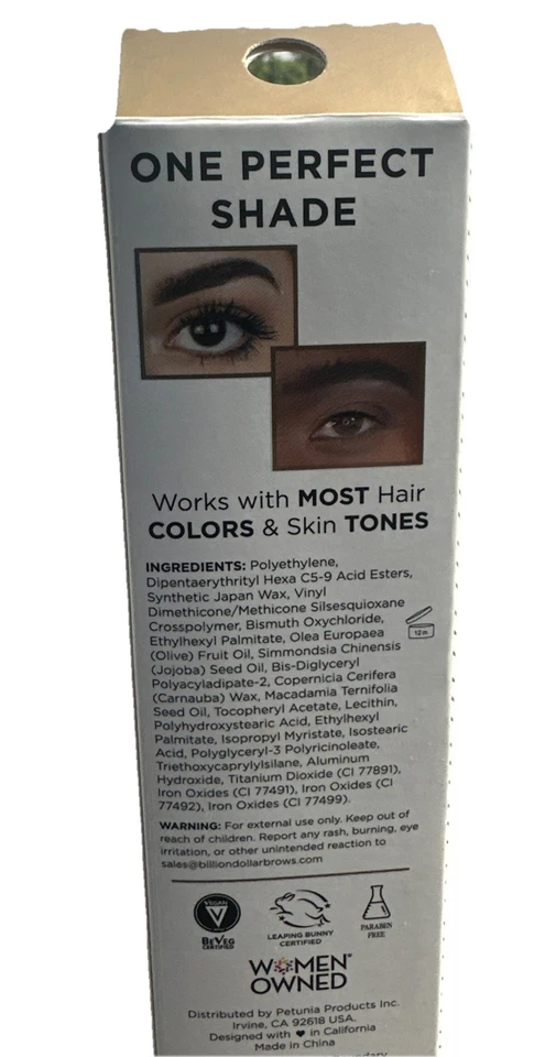 BDB MIL MILLONES DE DÓLARES CEJAS LÁPIZ DE CEJAS UNIVERSAL (PAQUETE DOBLE) - NUEVO EN CAJA Foto 3 de 3