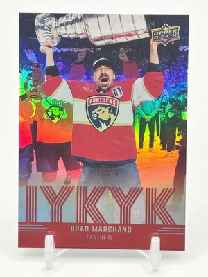 Brad Marchand IYKYK Red /199 - #IYKYK-4 - 2025-26 Upper Deck Series 2 - Florida